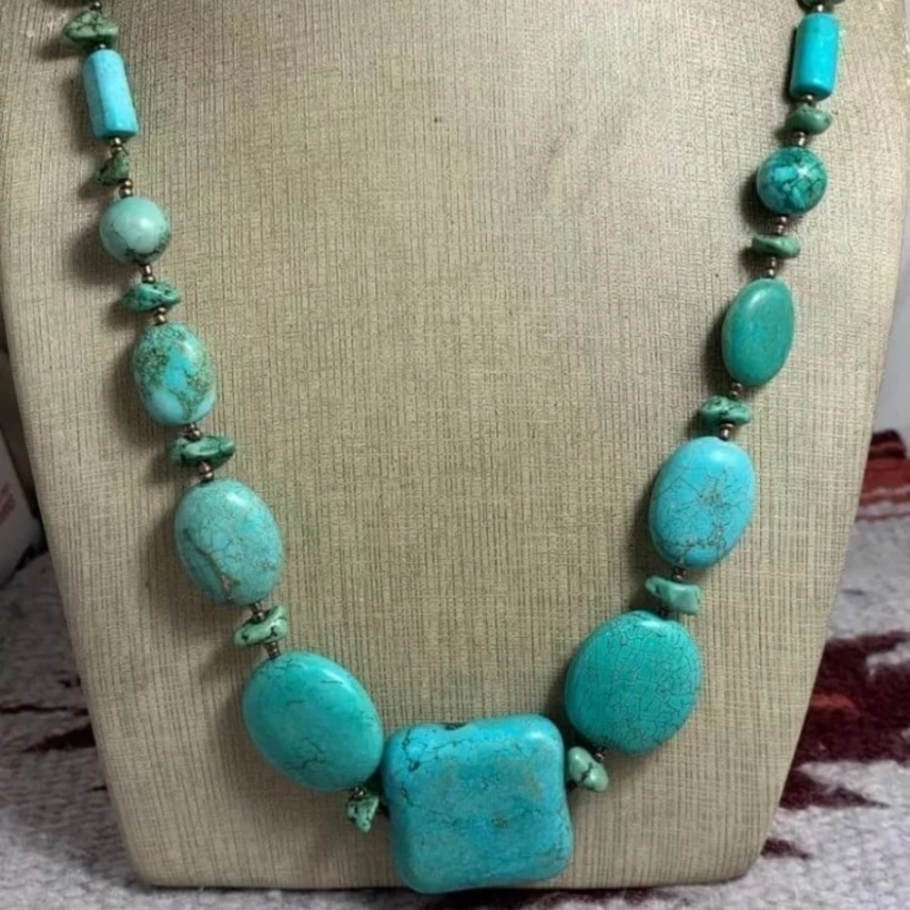 Coldwater Creek Turquoise Statement Necklace